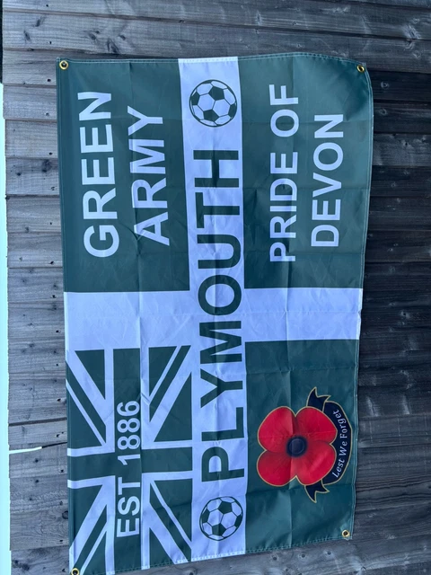 Fanion Vintage Plymouth Argyle PAFC – Banderole De Collection Football Anglais