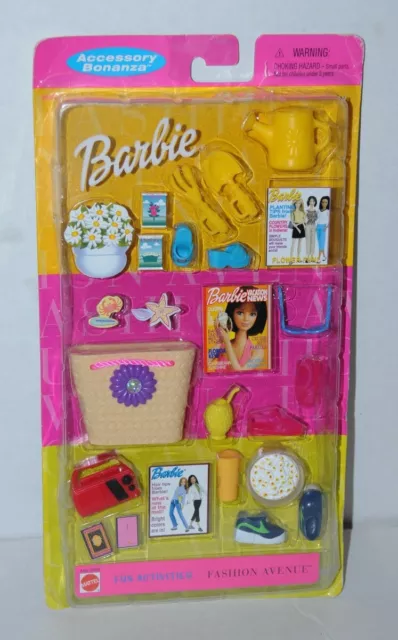 Fashion Avenue Accessory Bonanza Barbie Fun Activities 2000 NRFB Creased Box
