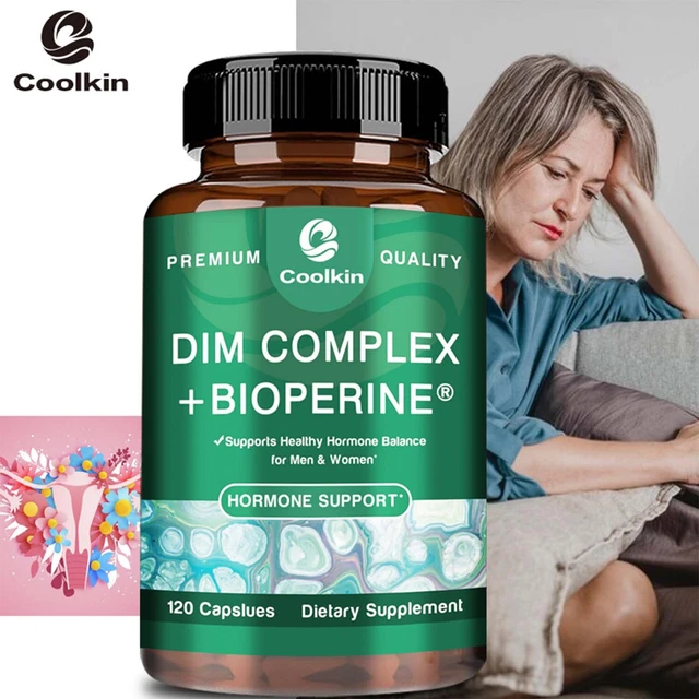 DIM COMPLEX+BIOPERINE Relieve Menopause, Estrogen Balance, Premium