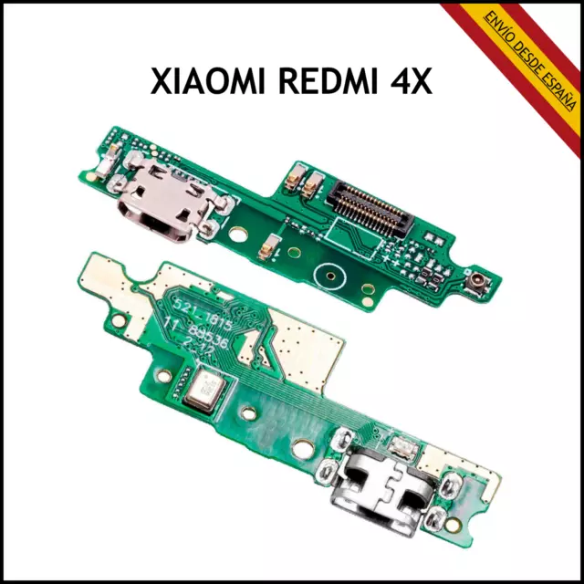 Placa Conector Carga Xiaomi Redmi 4X Puerto USB Microfono Antena Modulo