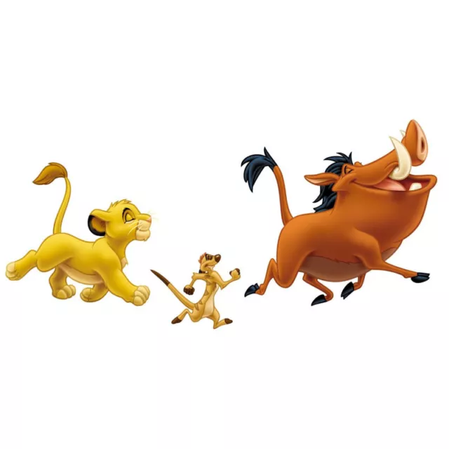 ROOMMATES - Stickers géant Simba et Timon & Pumba Roi Lion Disney