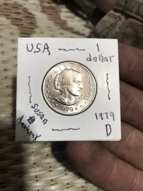 1979 Susan B Anthony Liberty D FG - Frank Gasparro ONE DOLLAR U.S. Coin