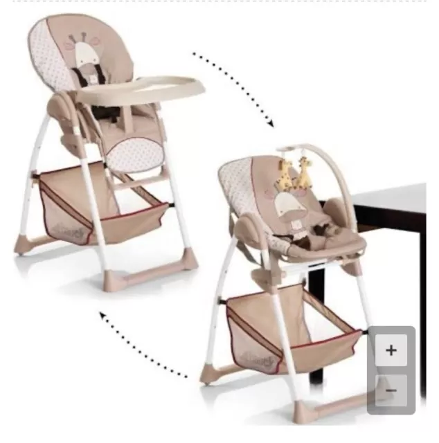 hauck high chair sit n relax giraffe motif