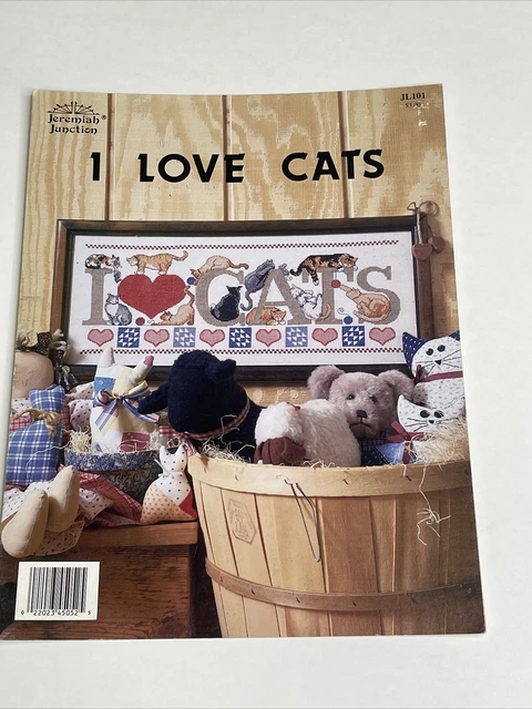 Jeremiah Junction I Love Cats Cross Stitch Pattern