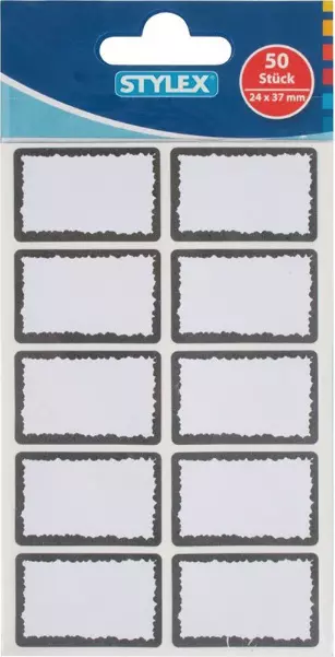 Klebeetiketten selbstklebend Tiefkühl Gefrier Etiketten 24x37 mm 50 Stück weiß