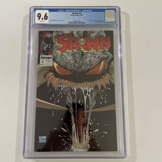 Spawn #4 Image Comics #0 Coupon Included, Key Issue, CGC 9.6