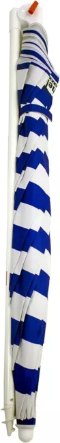 Shelta Australia 180 cm Beach Umbrella Noosa, Blue and white striped 3