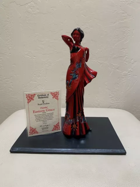 Royal Doulton  " FLAMBE EASTERN GRACE " HN 3683 Mint Condition Free Shipping
