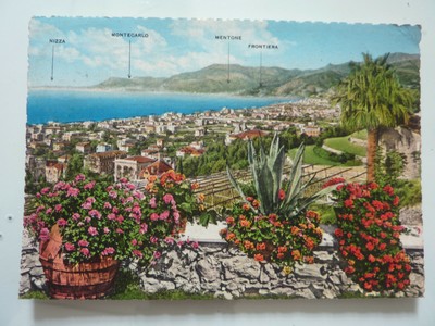 BRUNNER _ CARTOLINA NON VIAGGIATA BORDIGHERA _ RIVIERA DEI FIORI _PANORAMA_ED 