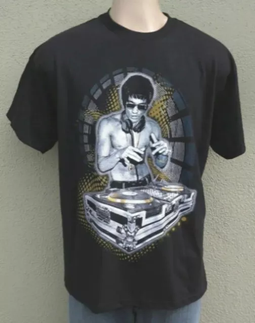 Bruce Lee Men's T-Shirt Karate Kung Fu Legend Martial Arts DJ Music