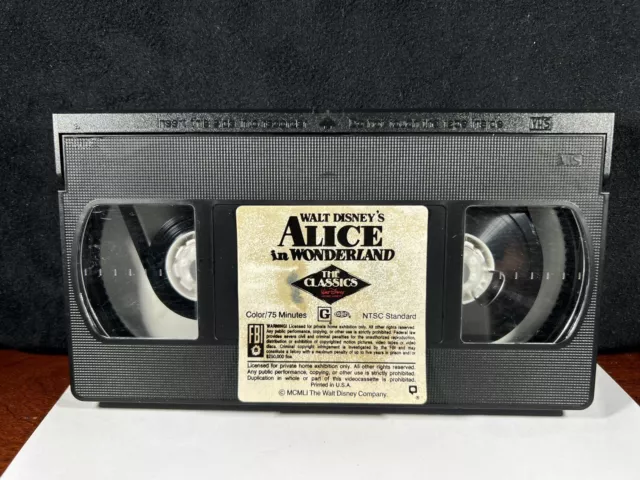 🔥WALT DISNEY PRESENTS “Alice in Wonderland” (VHS Tape 1997) Disney ...