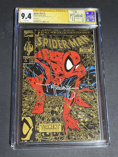 Spider-Man #1 (1990 Marvel Comics) Signed Todd McFarlane 1st print CGC 9.4