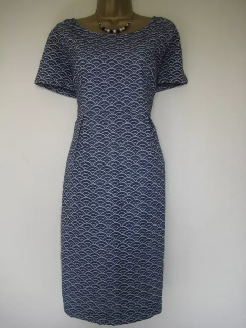 Somerset by Alice Temperley blue patterned dress size 16