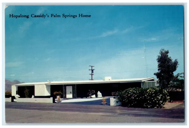 c1960's Hopalong Cassidy's Palm Springs Home Roadside Palm Springs CA Postcard