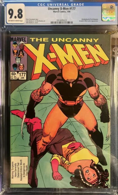 Uncanny X-Men #177 (1984) CGC 9.8 OWW - John Romita Jr. & Sr. - Chris Claremont