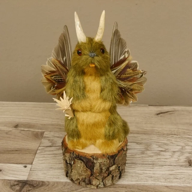 Wolpertinger Mini Maclean Preparado Con Edelweiß, Ala Y Cornamenta