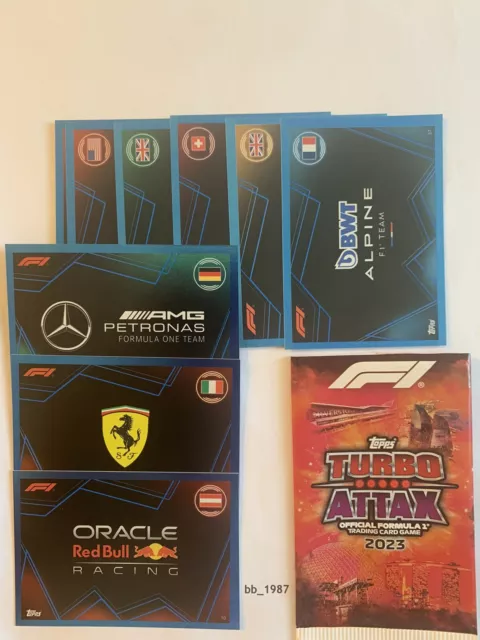 Topps - Turbo Attax Formula 1 2023 (F1 23) - Logo squadra parallelo blu non numerato