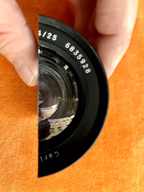 Ultra-Rare! Carl Zeiss Jena Flektogon Lentille 4/25mm Exakta - Modèle de Coupe - 2