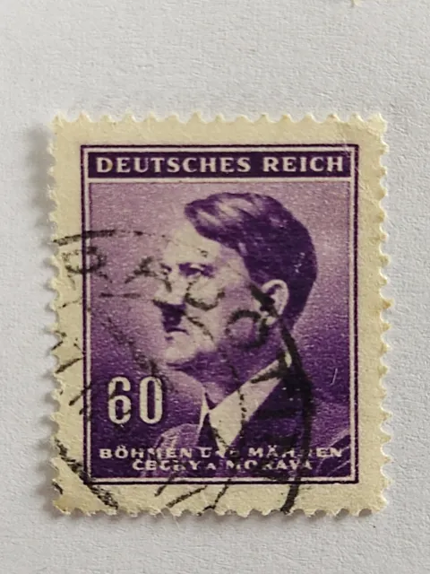 Briefmarke Deutsches Reich Hitler 60 Pfennig Gestempelt