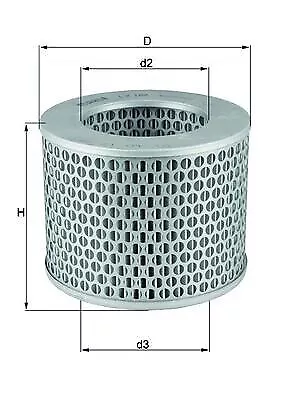 MAHLE ORIGINAL LX 186 Motor Luftfilter für PORSCHE 356 Coupe