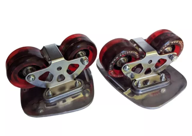 Ascot Pair Of Drifting Drift Roller Skates Red Wheels