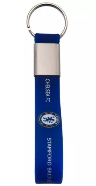 Chelsea Silicone Keyring Official Merchandise Football Rubber Stamford Bridge FC