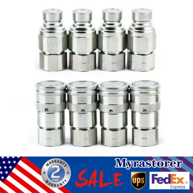 Acopladores Hidráulicos De Cara Plana De 1/2", Acopladores