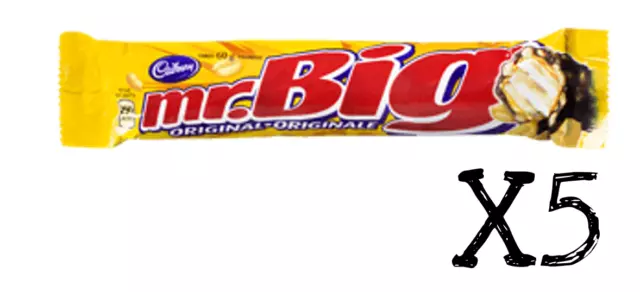 Mr. Big Chocolate Candy Bar 60g x 5 Canadian FRESH FROM CANADA