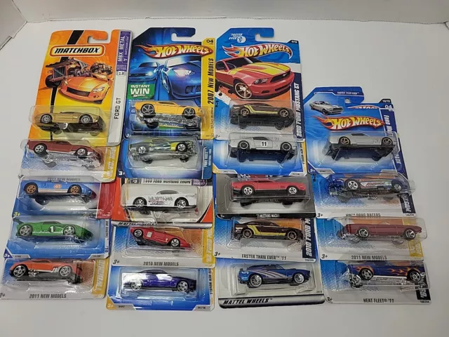 Hot Wheels Ford ALL Mustang Lot Of 19  1/64 Scale Diecast Vehicles GT Coupe