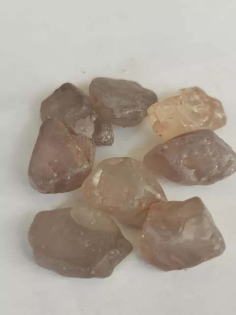 86ct Zircon Gemstones Lot 8pcs (ZNL-119) Rough, Natural, Untreated, Australian