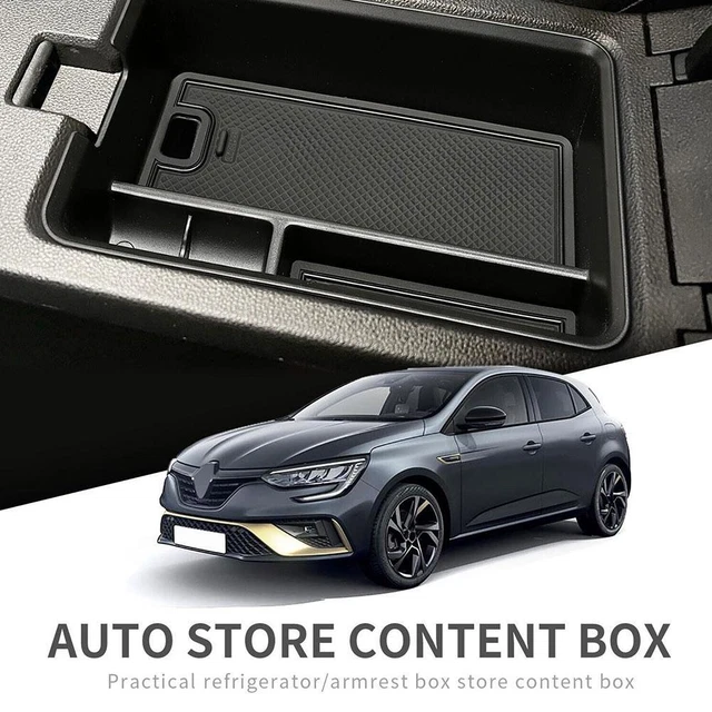 Console Centro Auto Bracciolo Box per Vassoio Renault Megane. Storage P6K4