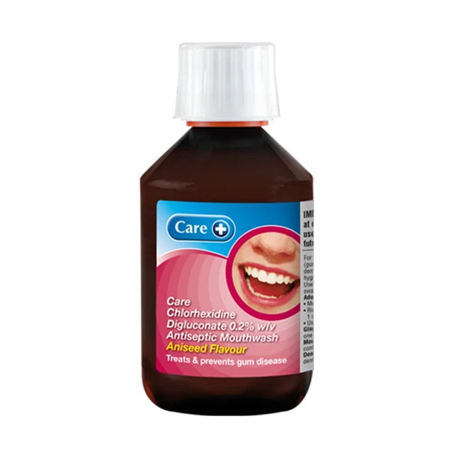 CHLORHEXIDINE GLUCONATE ANTISEPTIC Mouthwash Aniseed 300ml gingivitis