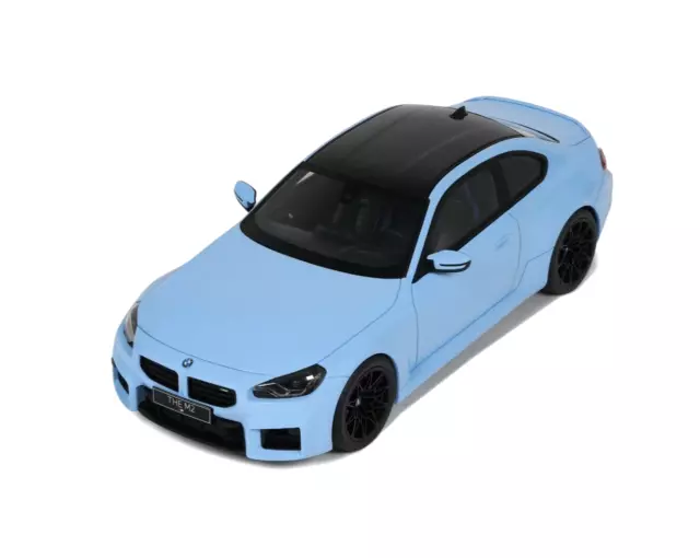 BMW 2er M2 Coupe (G87) Baujahr 2023 blue / black rims 1:18 GT424 GT-Spirit