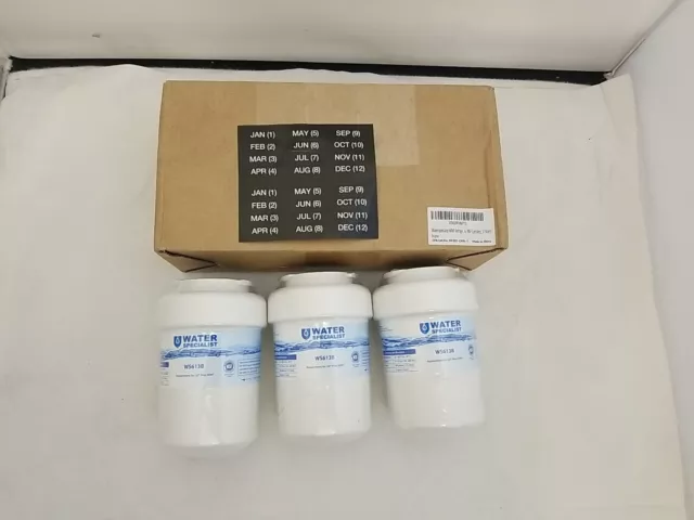 Lot 3- Waterspecialist MWF Refrigerator Water Filter WS613B Replacement GE Smart