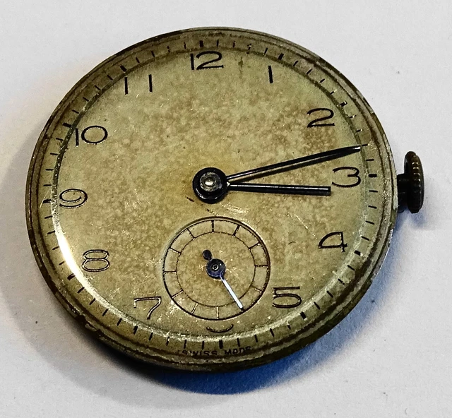 Montre Mécanisme Apparent Homme Ancien Mouvement De Montre Mécanique LIP T.130 - Occasion - Pour Réparation/collection Montre Homme Lip