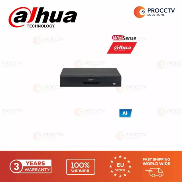 DAHUA HD-CVI Enregistreur XVR5104HS-4KL-I2, D'Modèle, 8x Canaux, 4K, Véritable