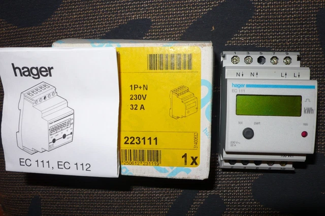 Disjoncteur Triphasé Hager NCN332 - 32A Courbe C - P. Coup 10kA - Occasion Fonctionnel
