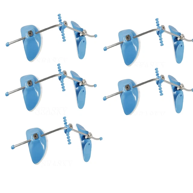5x Dental orthodontic forward pull Single Bars blue Color headgear face