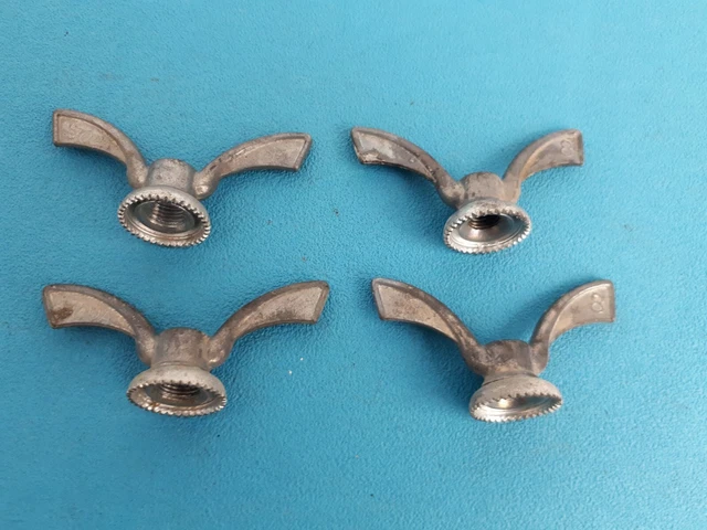 Lot De 2 Écrous Papillon SOVA Pour Vélo Ancien - Laiton, Filetage 8mm - NOS Vintage
