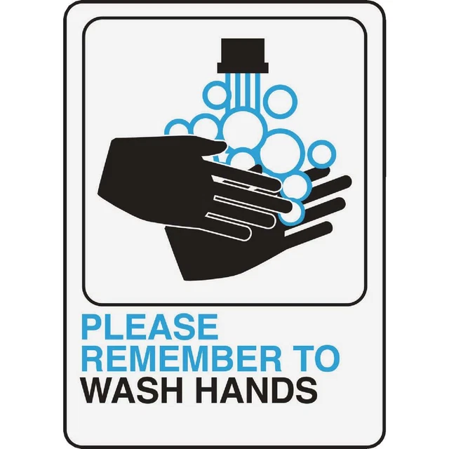Hy-Ko Please Wash Hands Sign D-26 Hy-Ko D-26 029069020026