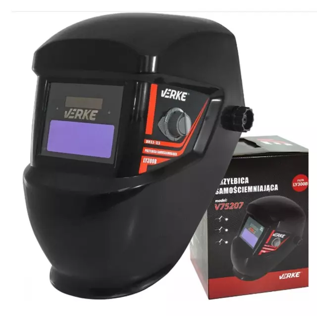 Maschera Casco Saldatore Verke Autoscurante Schermo LCD Regolabile