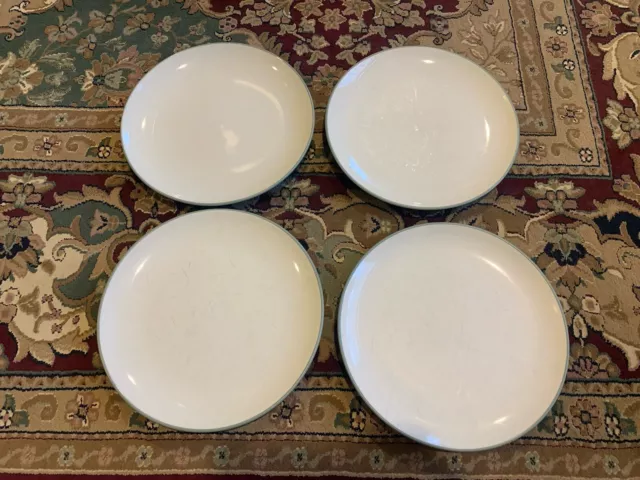 4 Noritake COLORWAVE Green Matte 8485 Salad/Dessert Plates 8 3/8" Stoneware Dish