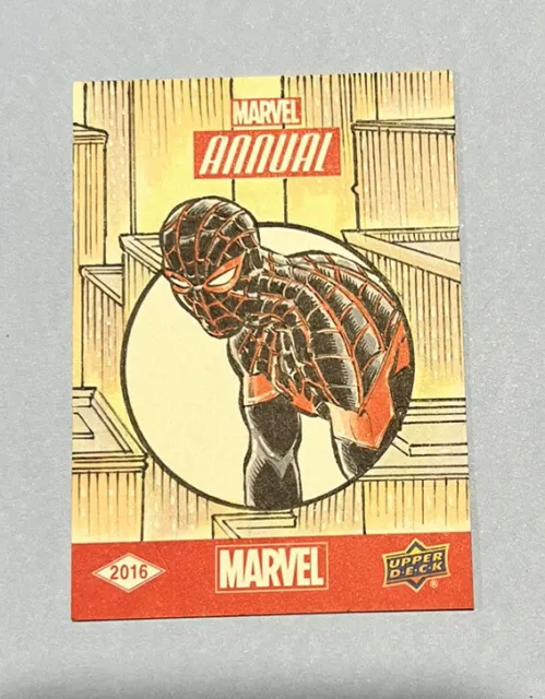 Ultimate Spider-Man 2016 Upper Deck Marvel Annual Sketch 1/1 Mitch Ballard NICE!