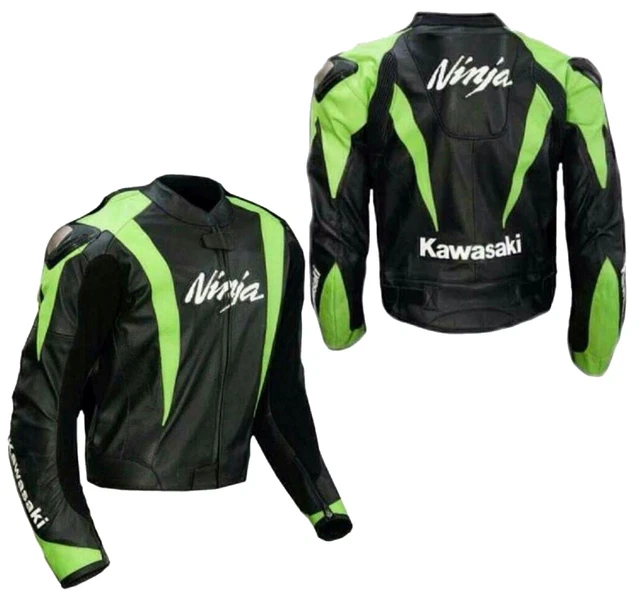 KAWASAKI NINJA Courses Veste en Cuir de Motard Hommes Veste en Cuir de Moto 50