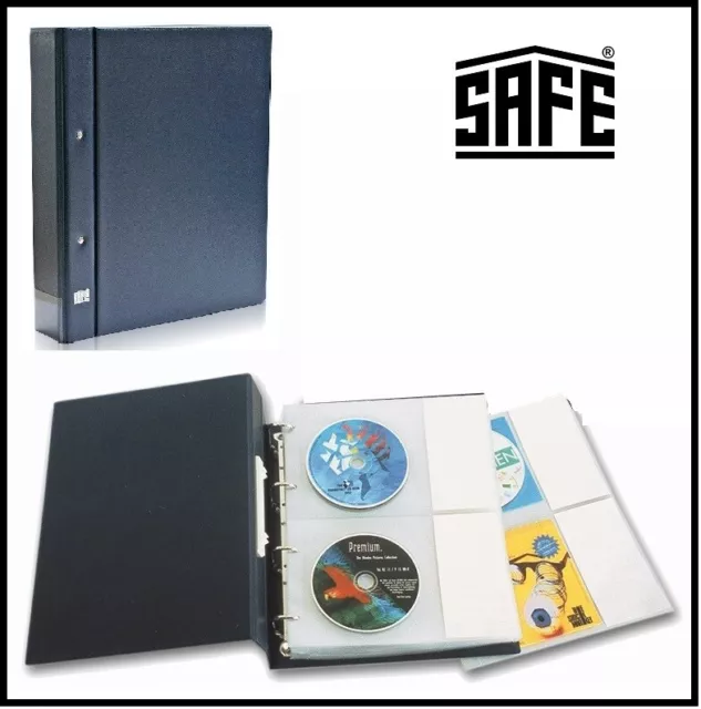 Reliure à anneaux recueillir l'album CD A4 Bleu Safe 486+10