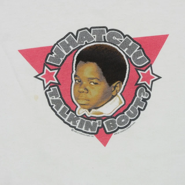 RARE T-SHIRT VINTAGE Watchu Talkin’ Bout Willis Gary Coleman Diff’nt