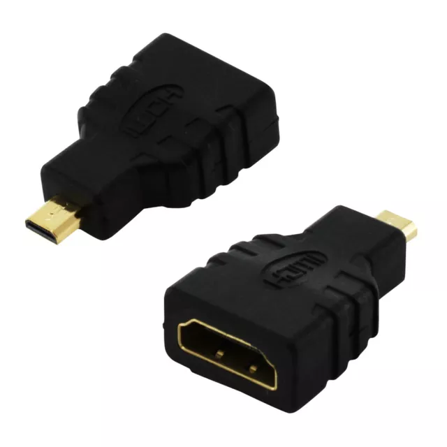 High Speed HDMI Adapter HDMI-Buchse auf micro-HDMI-Stecker Typ-A auf Typ-D