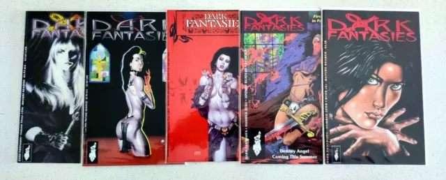 Dark Fantasies Lot #1 Test Cover! Look! Foils! Avg VF/NM Combine Bag/Board IN