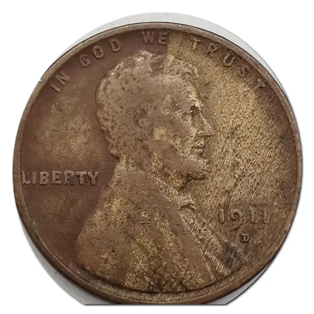 1911-D Lincoln Wheat Cent Penny VG Very Good Copper