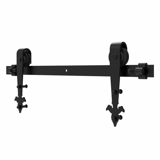 4-20FT Sliding Barn Door Hardware Track Kit for Single/Double/Bypass Wood Doors
